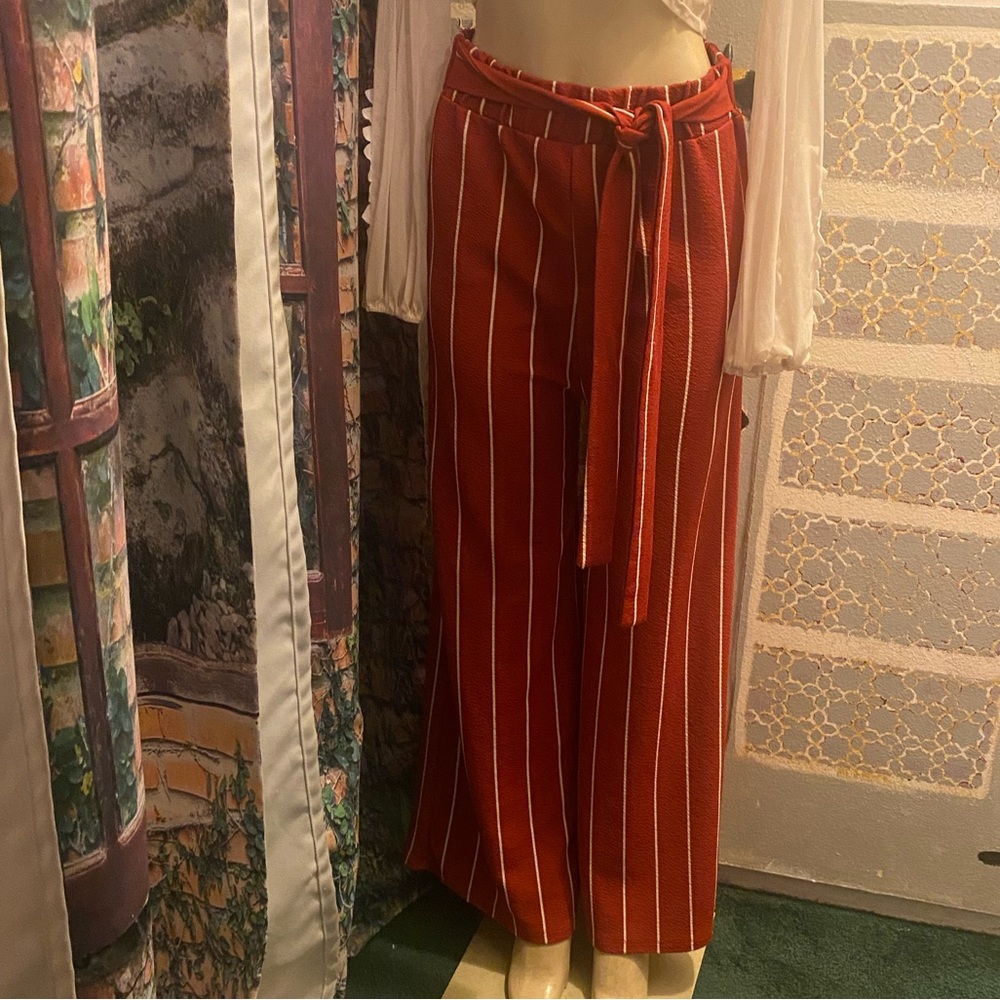 Olivia Rose striped red and white dress size L